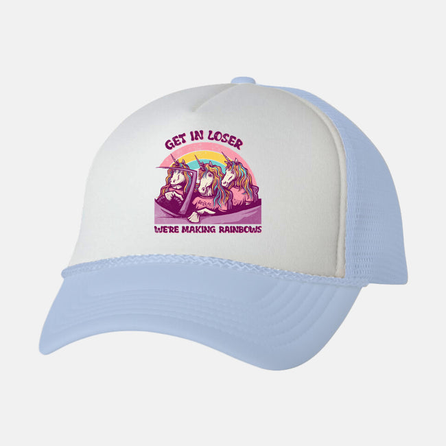 We're Making Rainbows-unisex trucker hat-kg07