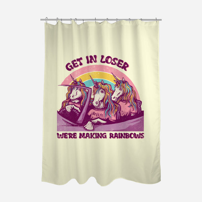 We're Making Rainbows-none polyester shower curtain-kg07