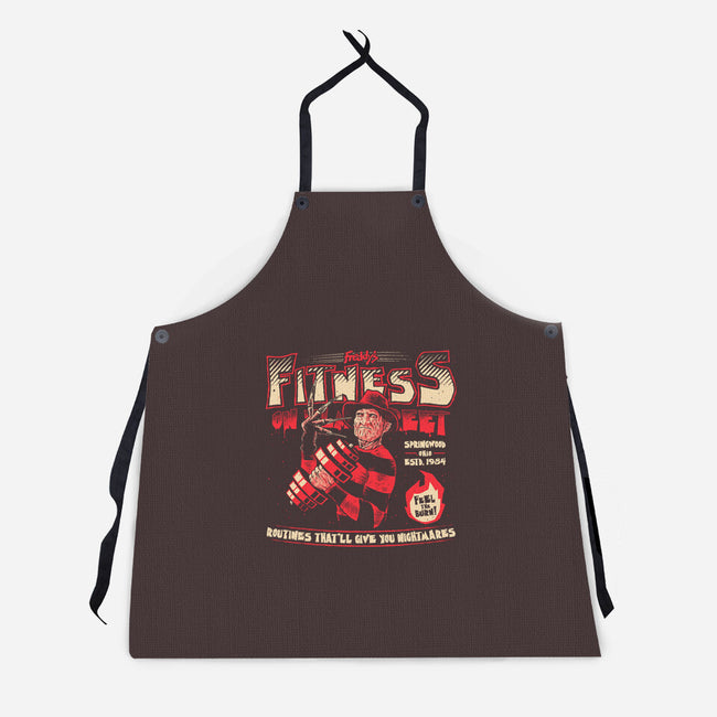 Freddy's Fitness-unisex kitchen apron-teesgeex