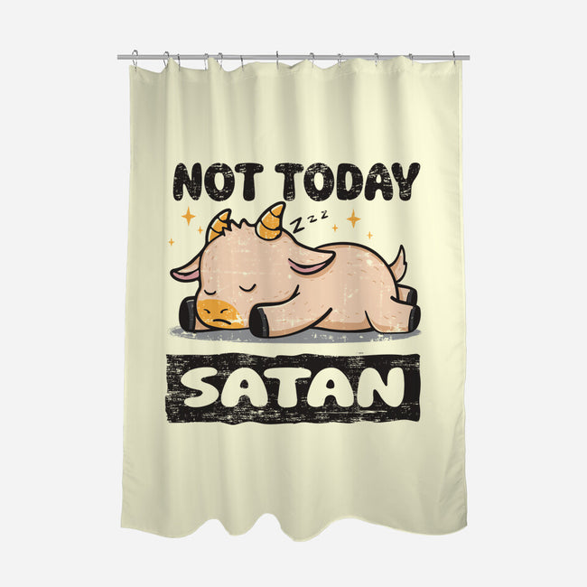 Sorry Satan-none polyester shower curtain-turborat14