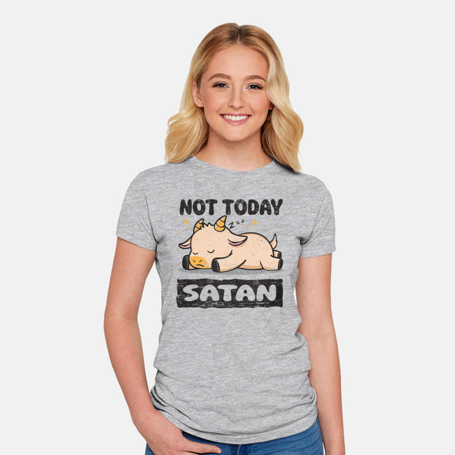Sorry Satan-womens fitted tee-turborat14