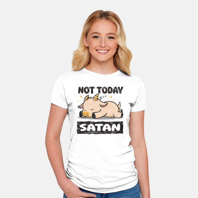 Sorry Satan-womens fitted tee-turborat14