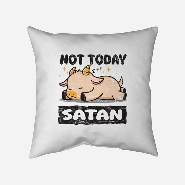Sorry Satan-none removable cover throw pillow-turborat14