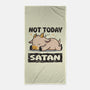 Sorry Satan-none beach towel-turborat14