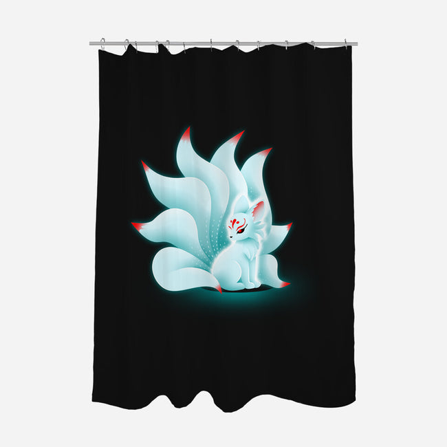 Cute Kitsune-none polyester shower curtain-erion_designs