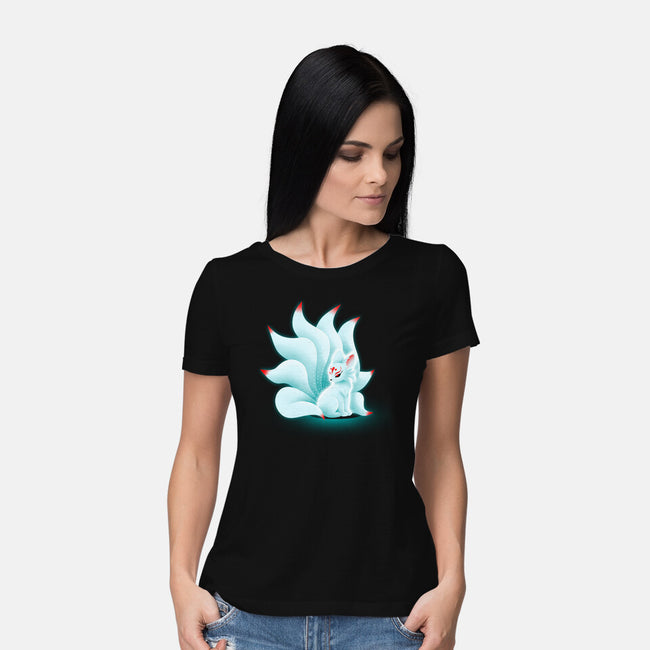 Cute Kitsune-womens basic tee-erion_designs