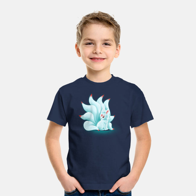 Cute Kitsune-youth basic tee-erion_designs