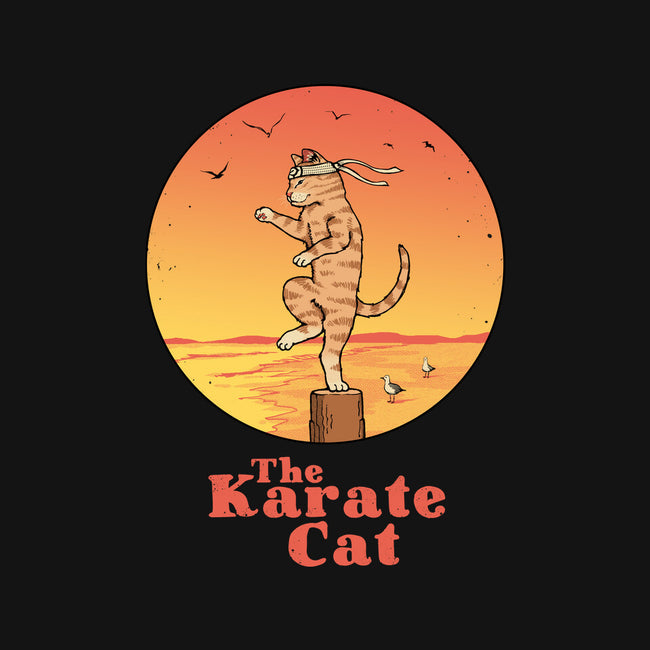 The Karate Cat-none removable cover w insert throw pillow-vp021
