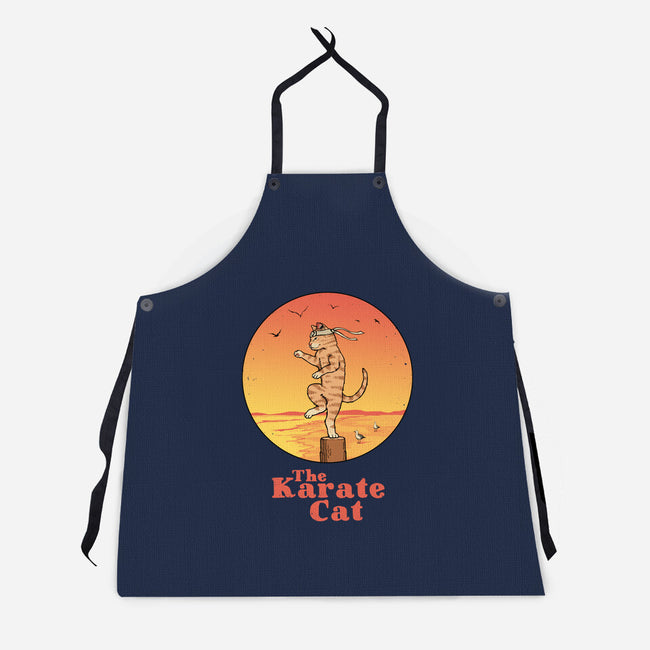 The Karate Cat-unisex kitchen apron-vp021