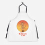 The Karate Cat-unisex kitchen apron-vp021