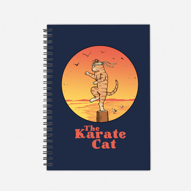 The Karate Cat-none dot grid notebook-vp021