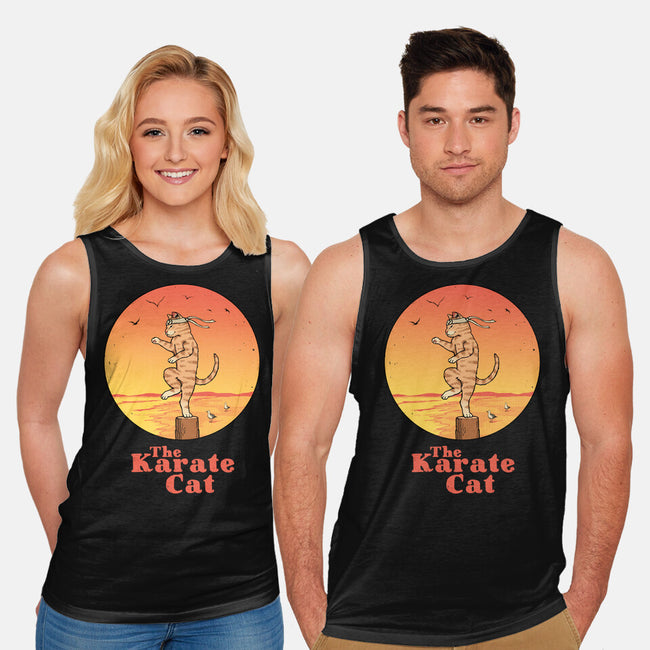 The Karate Cat-unisex basic tank-vp021