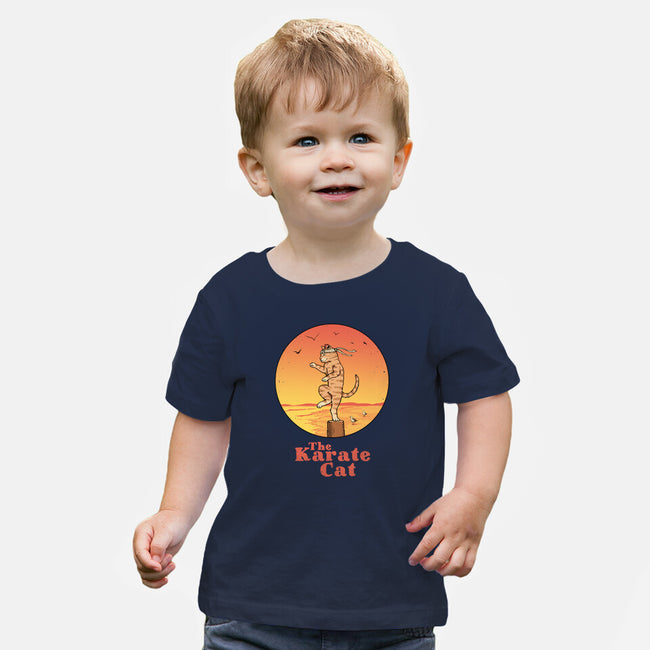 The Karate Cat-baby basic tee-vp021