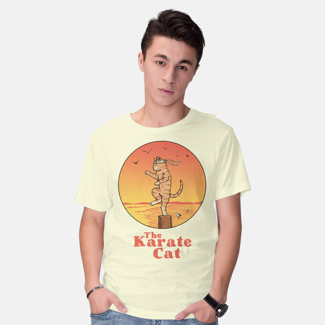 The Karate Cat-mens basic tee-vp021