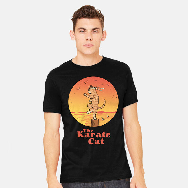 The Karate Cat-mens heavyweight tee-vp021