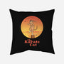 The Karate Cat-none removable cover w insert throw pillow-vp021