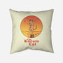 The Karate Cat-none removable cover w insert throw pillow-vp021