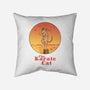 The Karate Cat-none removable cover w insert throw pillow-vp021