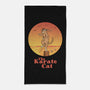 The Karate Cat-none beach towel-vp021