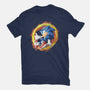 Sonic Splash-womens fitted tee-nickzzarto