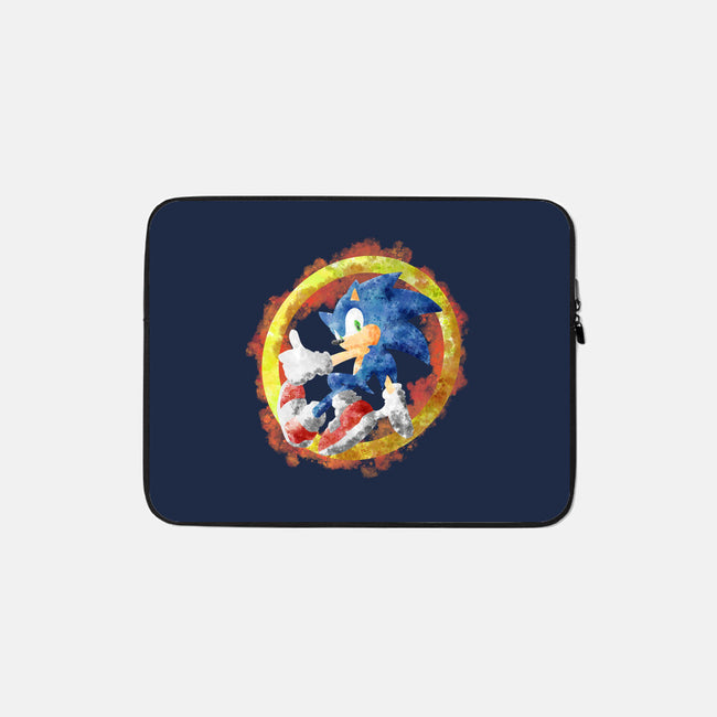 Sonic Splash-none zippered laptop sleeve-nickzzarto