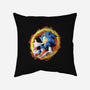 Sonic Splash-none removable cover w insert throw pillow-nickzzarto