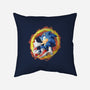 Sonic Splash-none removable cover w insert throw pillow-nickzzarto
