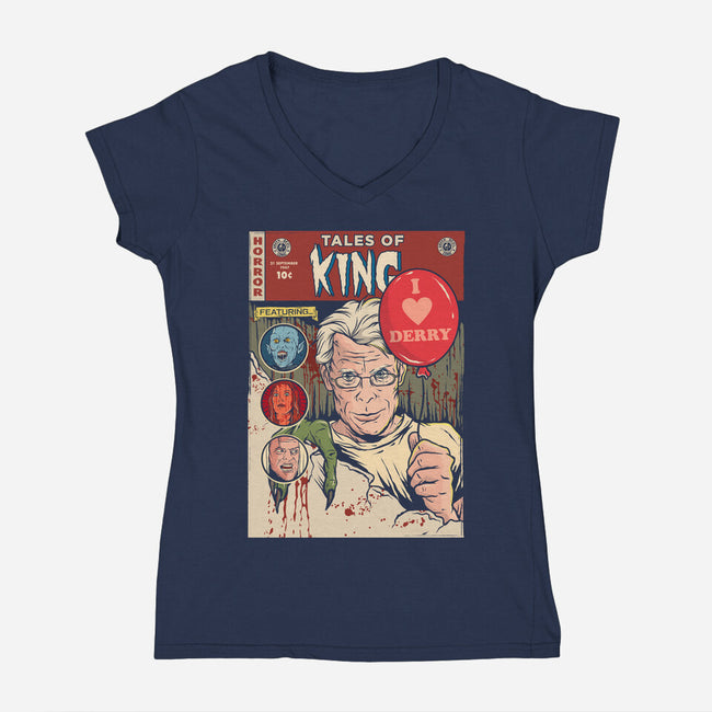 Tales Of King-womens v-neck tee-Green Devil