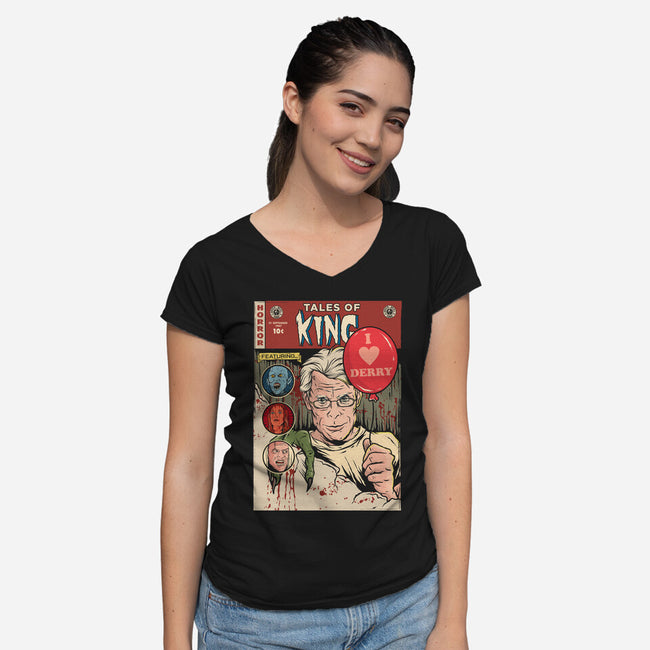 Tales Of King-womens v-neck tee-Green Devil