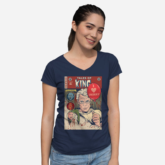 Tales Of King-womens v-neck tee-Green Devil
