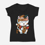 Lucky Noodles-womens v-neck tee-spoilerinc