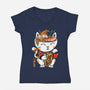 Lucky Noodles-womens v-neck tee-spoilerinc