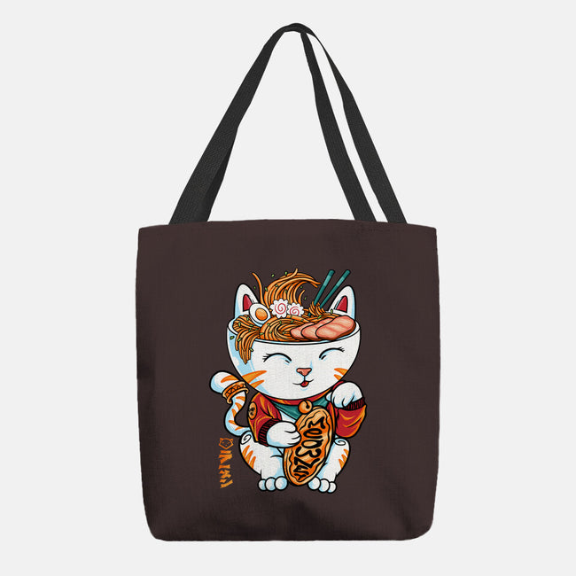 Lucky Noodles-none basic tote bag-spoilerinc