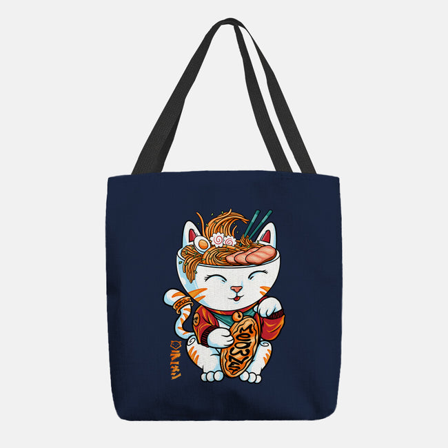 Lucky Noodles-none basic tote bag-spoilerinc