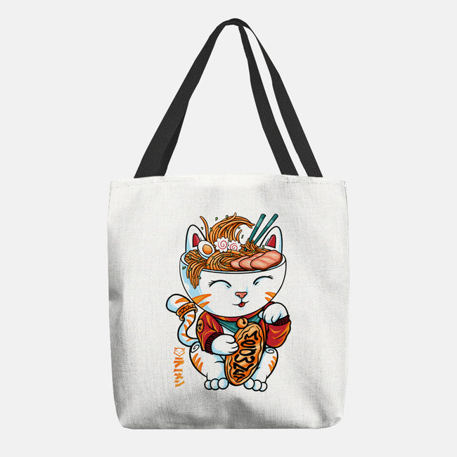 Lucky Noodles-none basic tote bag-spoilerinc