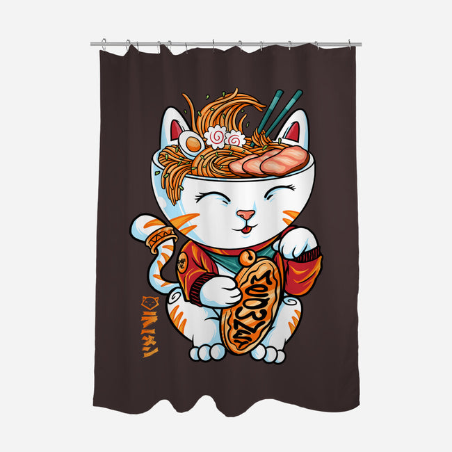 Lucky Noodles-none polyester shower curtain-spoilerinc