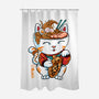 Lucky Noodles-none polyester shower curtain-spoilerinc