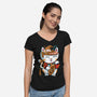 Lucky Noodles-womens v-neck tee-spoilerinc