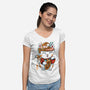 Lucky Noodles-womens v-neck tee-spoilerinc