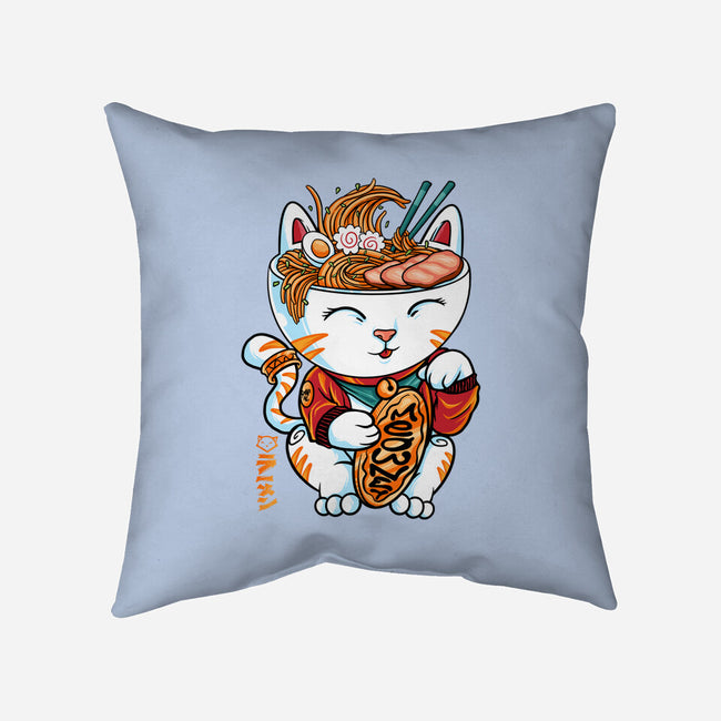 Lucky Noodles-none removable cover w insert throw pillow-spoilerinc