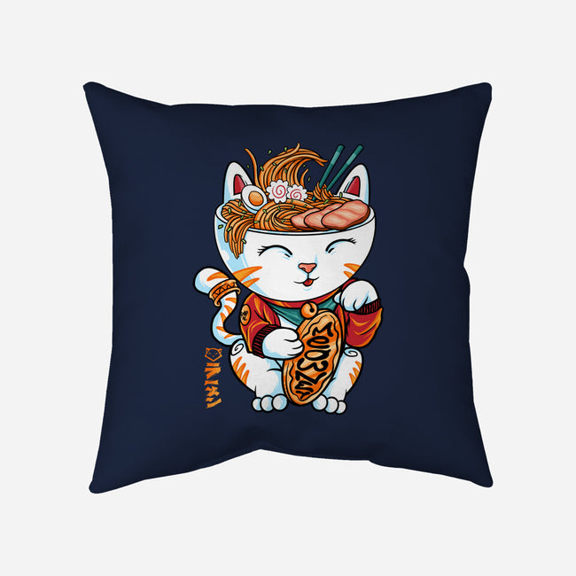 Lucky Noodles-none removable cover w insert throw pillow-spoilerinc
