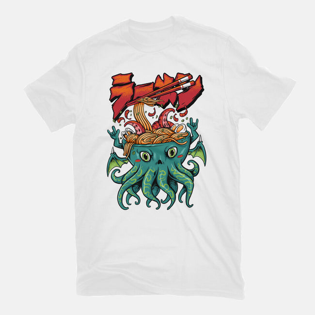 Cthulhu Noodles-womens fitted tee-spoilerinc