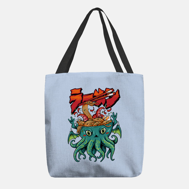 Cthulhu Noodles-none basic tote bag-spoilerinc
