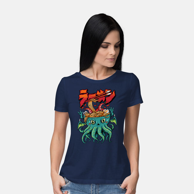 Cthulhu Noodles-womens basic tee-spoilerinc