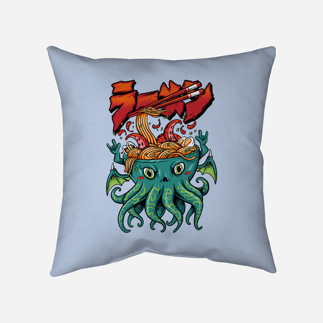 Cthulhu Noodles-none removable cover w insert throw pillow-spoilerinc