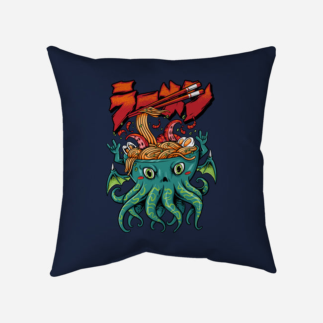 Cthulhu Noodles-none removable cover w insert throw pillow-spoilerinc