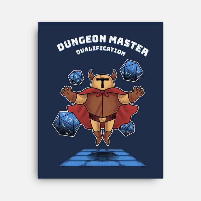 Dungeon Master Qualification-none stretched canvas-FunkVampire