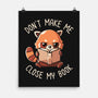 Don't Make Me Close My Book-none matte poster-koalastudio