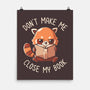 Don't Make Me Close My Book-none matte poster-koalastudio