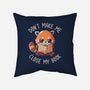 Don't Make Me Close My Book-none removable cover w insert throw pillow-koalastudio
